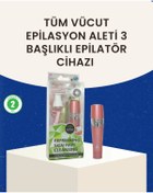 Resim MORESUN 3 Başlıklı Kadın Yüz ve Vücut Tüy Temizleme Makinesi 