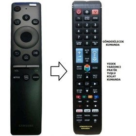 Resim Samsung Uyumlu 50Tu8000 4K Smart Led Tv Yedek Kumandası 