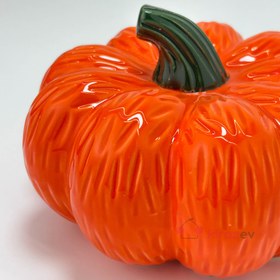 Resim Dekoratif Seramik Kabak Turuncu Büyük Boy 