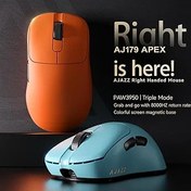 Resim coverzone AJAZZ AJ-179 Apex 42000 DPI Manyetik Şarj İstasyonu-TFT Ekranlı Mouse-PAW 3950 Sensör-8K Dongle AJ179 (Turkuaz) 