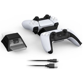 Resim Dobe Tp5 0528 Led Gösterge Çiftli Ps5 Joystick Kol Şarj Stand 