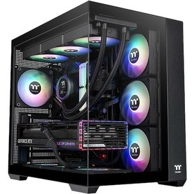 Resim Thermaltake View 380 850w 80+ Gold Argb Usb 3.2 Siyah Atx Mid Tower Kasa Ca-3z2-85m1we-00 