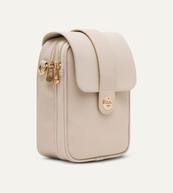 Resim Mila Bej Deri Bebek Çantası 