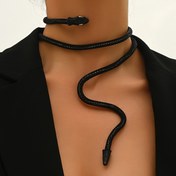 Resim Eski Gotik Esnek Yılan Gerdanlık - Kaplamasız Alaşım, Parti ve Festival Giyimleri İçin Çok Yönlü Ayarlanabilir Stil, Tüm Sezonlara Uygun 