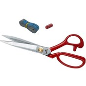 Resim Kırmızı Saplı Paslanmaz Çelik Somunlu 9inç Makas / HS-1094 (9") 