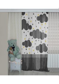 Resim Bebişim Bulutlu Bi159 Çift Kanat Çocuk Odası Fon Perde 