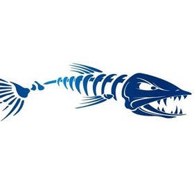 Resim Yansıtıcı Mavi-m 28cmx95cm-sağ-büyük Balık Kılçığı lar Tekne Vücut Cruise Etiket Duvar Vinil Kapakları Gemi Eti 