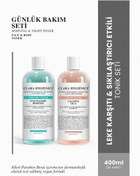 Resim Clara hygienics leke karşıtı sıkılaştırıcı etkili niacinamide cica i̇çeren vegan yüz ve vücut günlük bakım tonik seti 