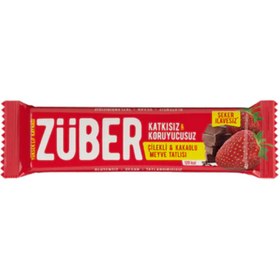Resim ZÜBER Çilekli Kakaolu Meyve Bar 40g 