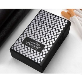 Resim Bk Gift Kişiye Özel İsimli Tarihli Siyah Metal Sigara Tabakası -2 