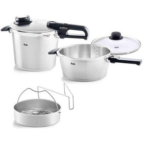 Resim Fissler Vitavit Premium Mat Düdüklü Tencere Seti 6 + 3.5 L 