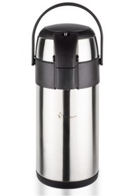 Resim Penguen Paslanmaz Çelik Pompalı Termos 3 Litre - 1230A - 12 Saat Sıcak 24 Saat Soğuk Tutar Kilitli Kapak 