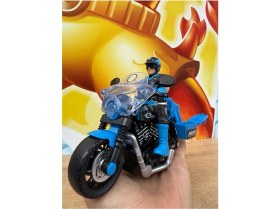 Resim Scntoys Oyuncak Polis Motorsiklet Sesli Işıklı Kutulu Oyuncak Motor Adamlı Motor Mavi Polis Motoru Oyuncak 