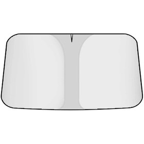 Resim Springsun Araç Güneşlik Perdesi - Ultra Kalın Uv Korumalı Titanyum Gümüş Renkli Büyük Boy 