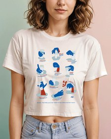 Resim Rakı Psikolojisi Crop Tişört 