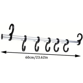 Resim Sunshine011 Evrensel Karavan Çamaşır Kurutma Askı Çubuğu Seyahat Treyler Banyo Askılık 1set 
