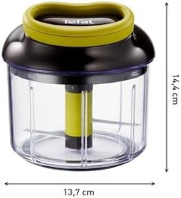 Resim Tefal Rondo Manuel Doğrayıcı 900ml | Yeşil-Siyah | Sebze Soğan Doğrayıcı| Pratik rondo 