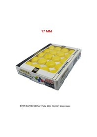 Resim Bijon Kapağı Düz 17 Mm Sarı 20 Li Set 