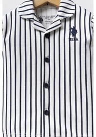 Resim U.S. Polo Assn. Erkek Bebek Gömlek Pijama - Beyaz Beyaz 