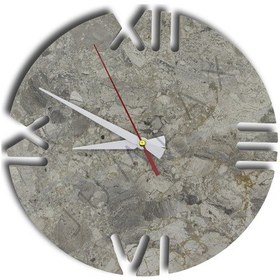 Resim Jumeax Derry Grigio Gri Mermer Duvar Saati Gri - Füme 