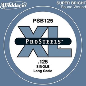 Resim D'Addario PSB125 Single ProSteels Tek Bas Gitar Teli 