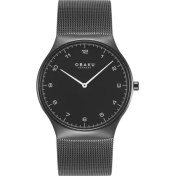 Resim Obaku Denmark V306GXBBMB Quartz Hasır Siyah Safir Cam 40 mm Erkek Kol Saati 