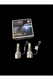 Resim Led H4 ŞİMŞEK ETKİLİ BEYAZ LED XENON 10.800 LÜMEN-60 W-6000 KELVIN - KAMPANYALI !!! 