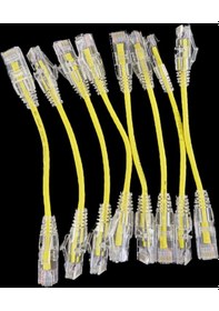 Resim Oem Cat6a 10gıgabyte 50u 0.15cm 28awg Sarı Patch Cord Kablo 