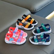 Resim Çocuk Sokak & Moda Sandaletleri - Çizgi Film & Geometrik Desenler, Minimalist, Hava Geçirgen, Hafif, Aşınma Direnci PVC Sandaletleri ile Ayarlanabilir Kapanış, Yuvarlak Parmak, Erkek Çocuklar için Günlük & Casual Giyim - İlkbahar/Sonbahar, Tüm Mevsim, İlkbahar/Yaz 