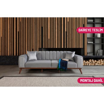 Laperla Mobilya RALVE YATAKLI KANEPE BABYFACE AÇIK GRİ