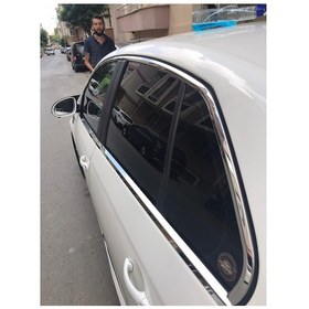 Resim Vw Jetta Cam Çerçevesi Kenar Çıtası Krom Tamtur 2005 - 2011 