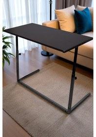 Resim Yükseklik Ayarlı Geniş Koltuk Kenarı Zigon Laptop Sehpası 