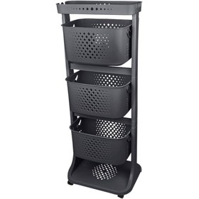 Resim Titiz Antrasit Kat Kat Sepet Organizer (0262-01-226-99-241453) 