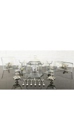 Resim Atabey Home 10 Parça Çeyiz Seti Gümüş Döküm Ayaklı & Sunumluk Set Çay Kaşığı Hediyeli (Açıklamayı Okuyunuz) 