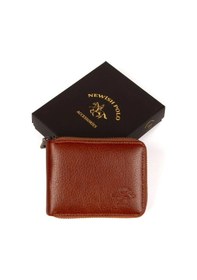 Resim Newish Polo Erkek Hakiki Deri Cüzdan Ve Kartlık - New064 Taba 