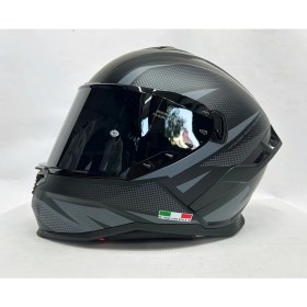 Resim Sway Sw 867 Asphalt Black Grey Siyah Vizörlü Iç Vizörlü Kapalı Kask 