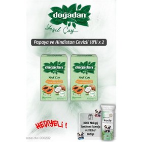 Resim Doğadan 2'li Yeşil Çay Papaya Hindistan Cevizli 18'li Ve Rosie Pamuk 