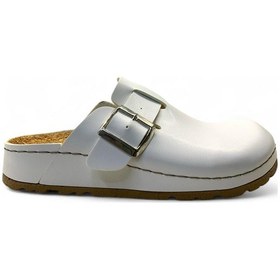 Resim Tuğba Ortopedi S182 Kadın Anatomik Terlik BEYAZ Beyaz 