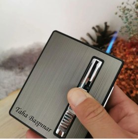 Resim Aradığın Şeyler Çift Fonskiyonlu Çakmaklı Sigara Tabakası Usb Şarj Kablosu - Gri 
