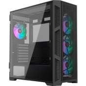 Resim Raijintek Ponos Ultra Ms4 Menteşeli Temperli Cam Yan Panel 4X12CM Adreslenebilir Fanlı Argb LED USB 3.0 Type-C Mesh Ön Panelli Atx Bilgisayar KASASI(RJ-0R20B00226) 