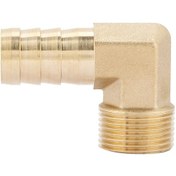 Resim Symbee Mükemmel Kalite Bakır 3/4" Erkek Vida Dikenli Dirsek Bağlantı Elemanı, Su Hortumu İçin Kullanım Kolay 19 Mm 