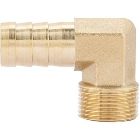 Resim Symbee Mükemmel Kalite Bakır 3/4" Erkek Vida Dikenli Dirsek Bağlantı Elemanı, Su Hortumu İçin Kullanım Kolay 19 Mm 