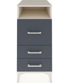 Resim Kronos Komodin Tek Raflı 3 Çekmeceli 44x59x96 Aytaşı-antrasit Aytaşı 