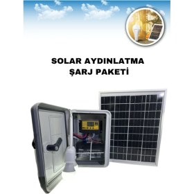 Resim Çobanlara Seyyar Güneş Enerjili Lamba Cep Telefonu Şarj Paketi 
