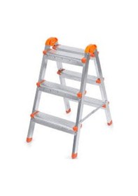 Resim Çift Çıkışlı Metal Merdiven 3 Basamak 3+3 Basamaklı 