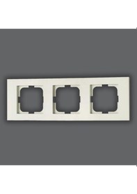 Resim Ovivo Grano Üçlü Çerçeve Beyaz 