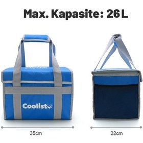 Resim Coolist Cl26B 26 L Katlanabilir Termos Bez Çanta / Buzluk Mavi 