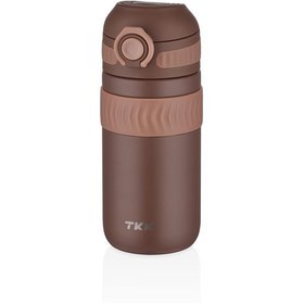 Resim Tkk T2006 450ml Kahverengi Çelik Termos 