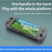 Resim Grafit Gri-tip-c Oyun Konsolu Teleskopik Cep Telefonu D3 Gamepad Pubg Android İos Nss Cadı Ps4 Için Bluetooth5.0 Kablosuz Oyun Denetleyicisi 