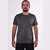 Resim Lotto Erkek Gri Düz T-Shirt W1105 